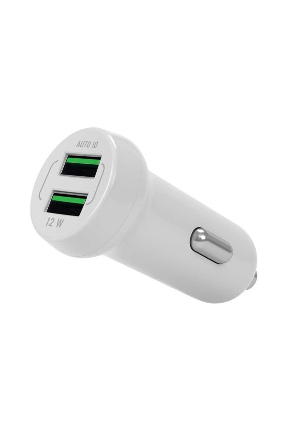 Polosmart PBS102 2 USB'Li Araç Şarj Cihazı Beyaz - 1