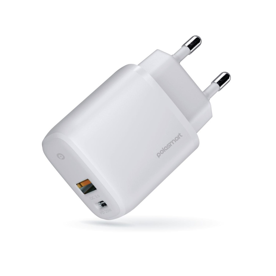 Polosmart PBS121 20W PD Çıkışlı Duvar Şarjı Beyaz - 1