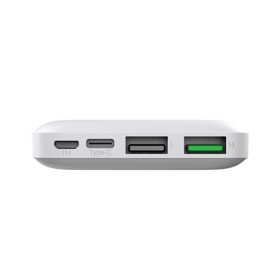 Polosmart PBS123 10.000 mAh 1 Type-C 2 USB Çıkışlı Taşınabilir Şarj Cihazı Powerbank Beyaz - 2