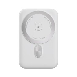 Polosmart PBS124 5.000 mAh Magsafe Taşınabilir Şarj Cihazı Powerbank Beyaz - 1