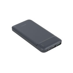 Polosmart PBS131 10000 mAh Powerbank Type-C Girişli Çift USB Hızlı Şarj Cihazı Antrasit - Polosmart