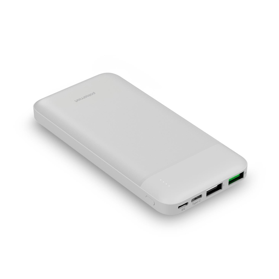 Polosmart PBS131 10000 mAh Powerbank Type-C Girişli Çift USB Hızlı Şarj Cihazı Beyaz - 1