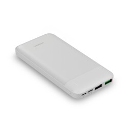 Polosmart PBS131 10000 mAh Powerbank Type-C Girişli Çift USB Hızlı Şarj Cihazı Beyaz - Polosmart