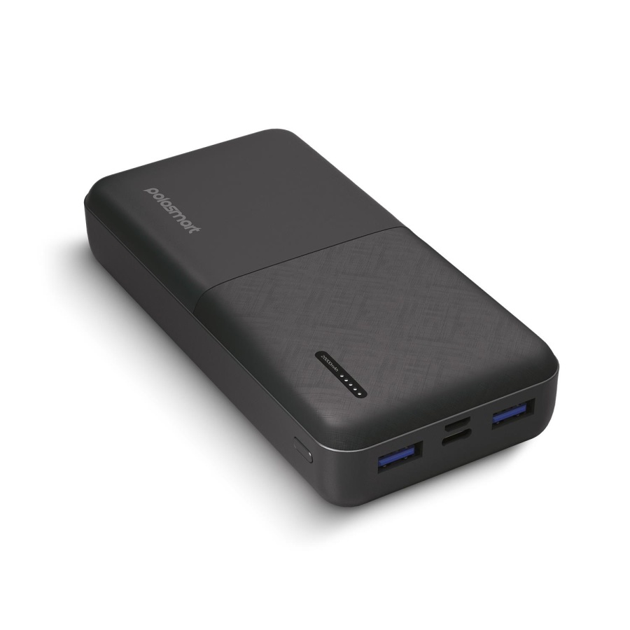 Polosmart PBS132 Led Göstergeli 2 USB 1 PD Çıkışlı Taşınabilir Şarj Cihazı Powerbank Antrasit - 2