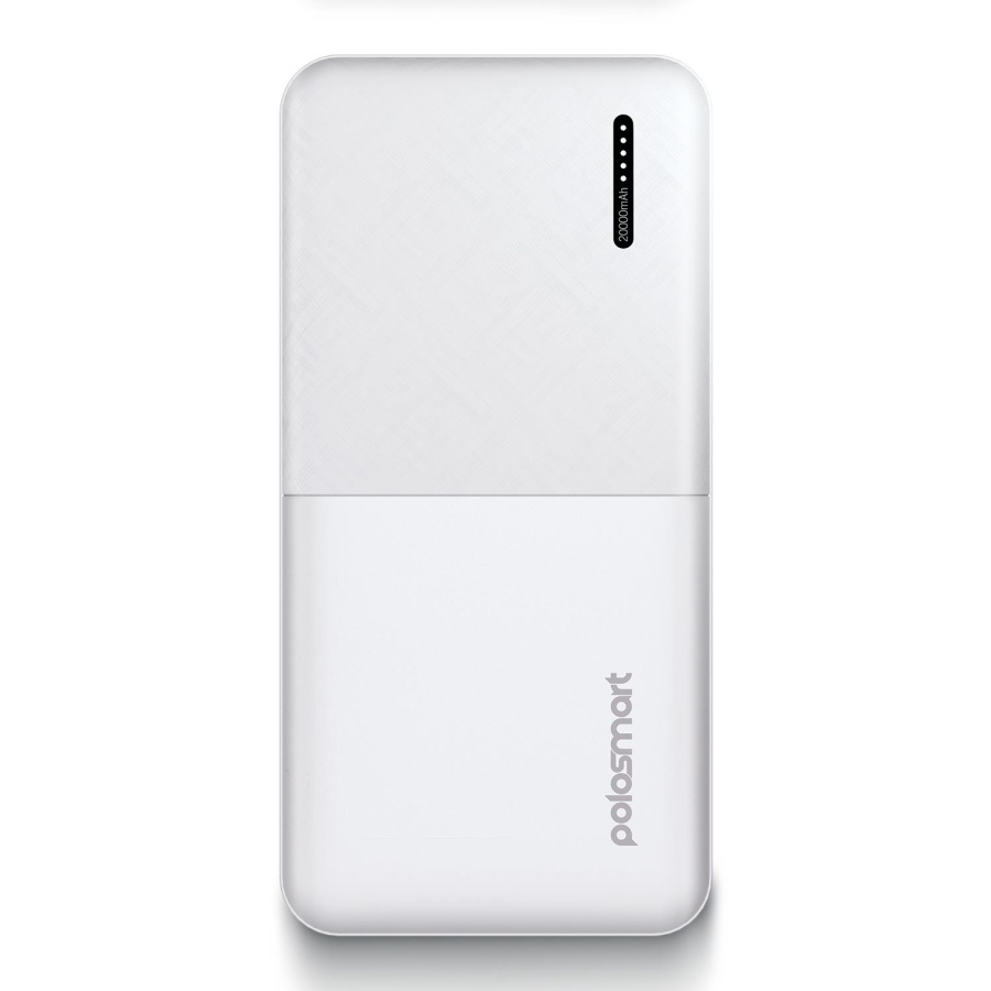 Polosmart PBS132 Led Göstergeli 2 USB 1 PD Çıkışlı Taşınabilir Şarj Cihazı Powerbank Beyaz - 1