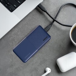 Polosmart PBS132 Led Göstergeli 2 USB 1 PD Çıkışlı Taşınabilir Şarj Cihazı Powerbank Navy - 4