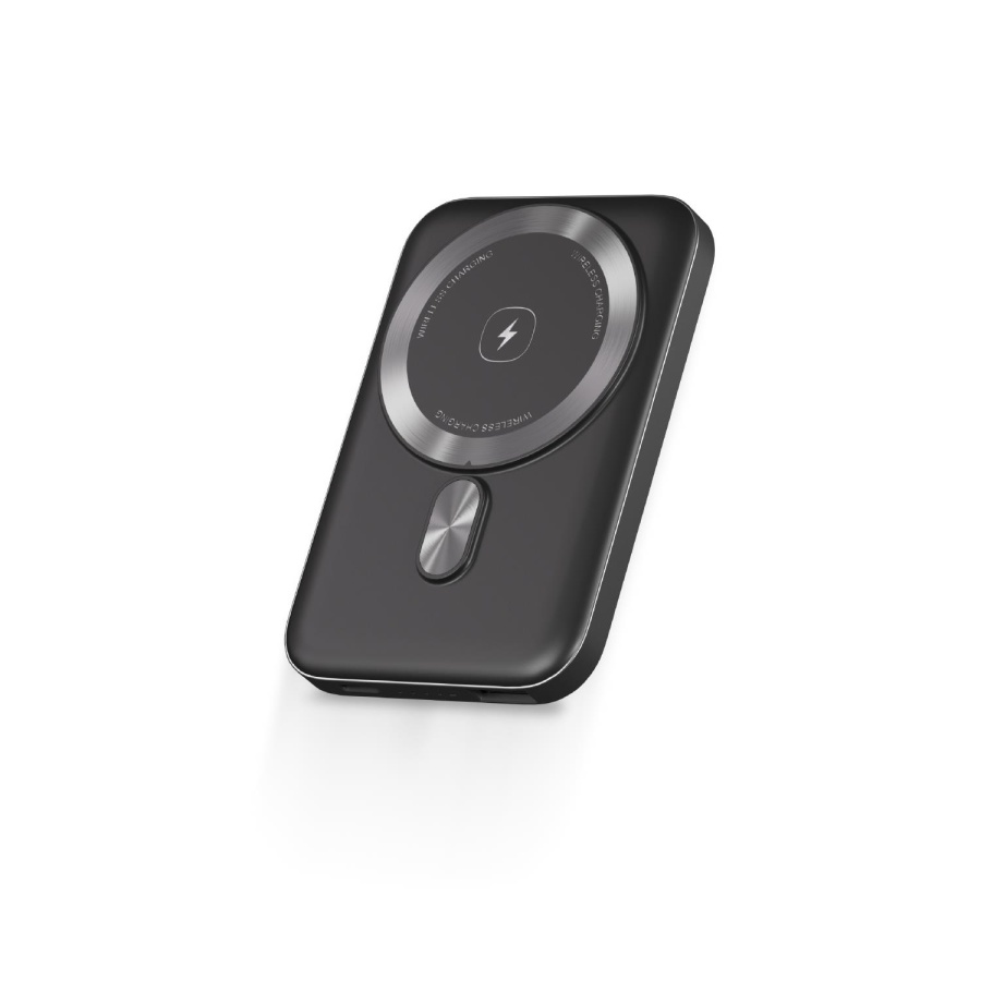 Polosmart PBS133 Magsafe Kablosuz Hızlı Taşınabilir Şarj Cihazı Powerbank 5000 mAh Antrasit - 1