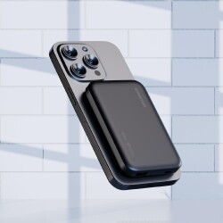 Polosmart PBS133 Magsafe Kablosuz Hızlı Taşınabilir Şarj Cihazı Powerbank 5000 mAh Antrasit - 2