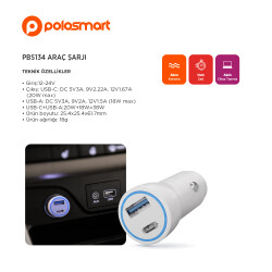Polosmart PBS134 Araç Şarj Cihazı - 1