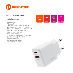 Polosmart PBS136 Duvar Şarjı - 1