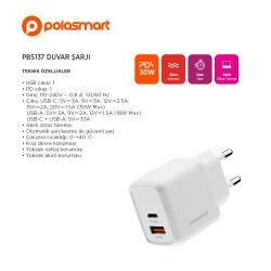 Polosmart PBS137 Duvar Şarjı - 1