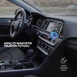 Polosmart PBS141 Manyetik Telefon Tutucu 360 Derece Hareketli Çift Sabitleyicili Siyah - 3