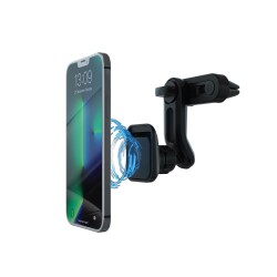 Polosmart PBS141 Manyetik Telefon Tutucu 360 Derece Hareketli Çift Sabitleyicili Siyah - Polosmart