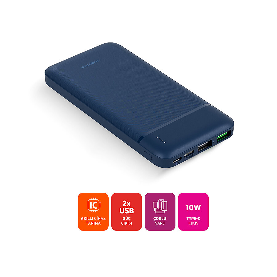 Polosmart PBS150 10.000 mAh Powerbank Navy - 2