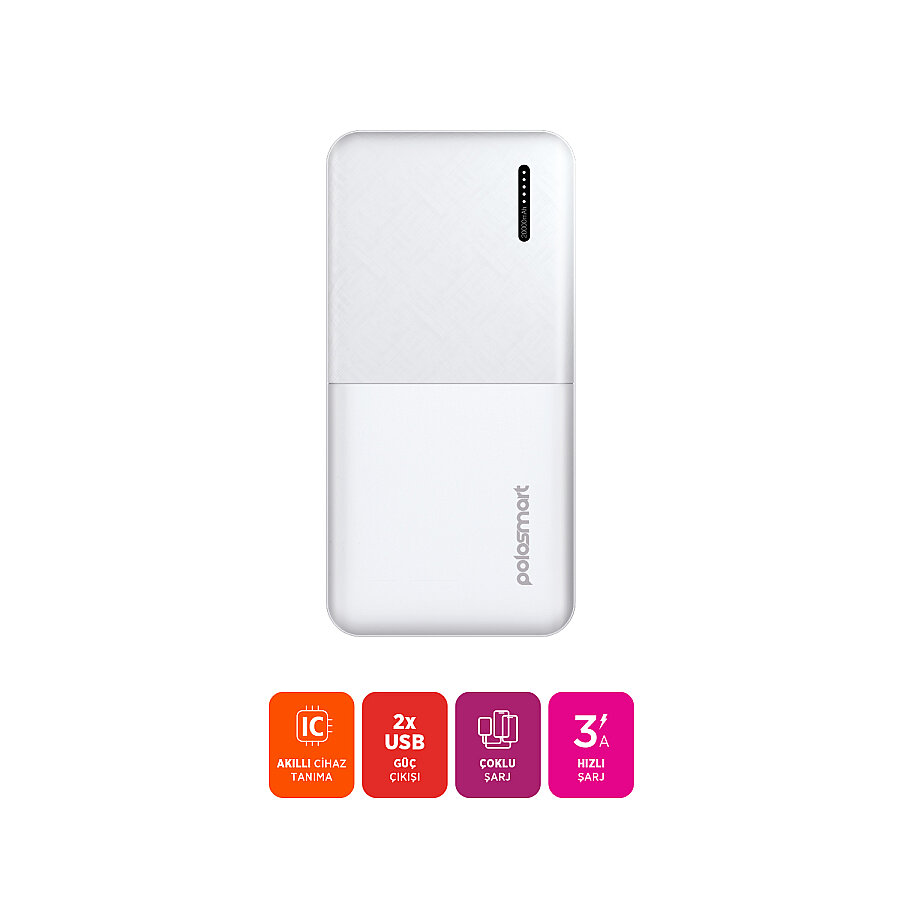 Polosmart PBS151 20.000 MAh Powerbank Beyaz - 2
