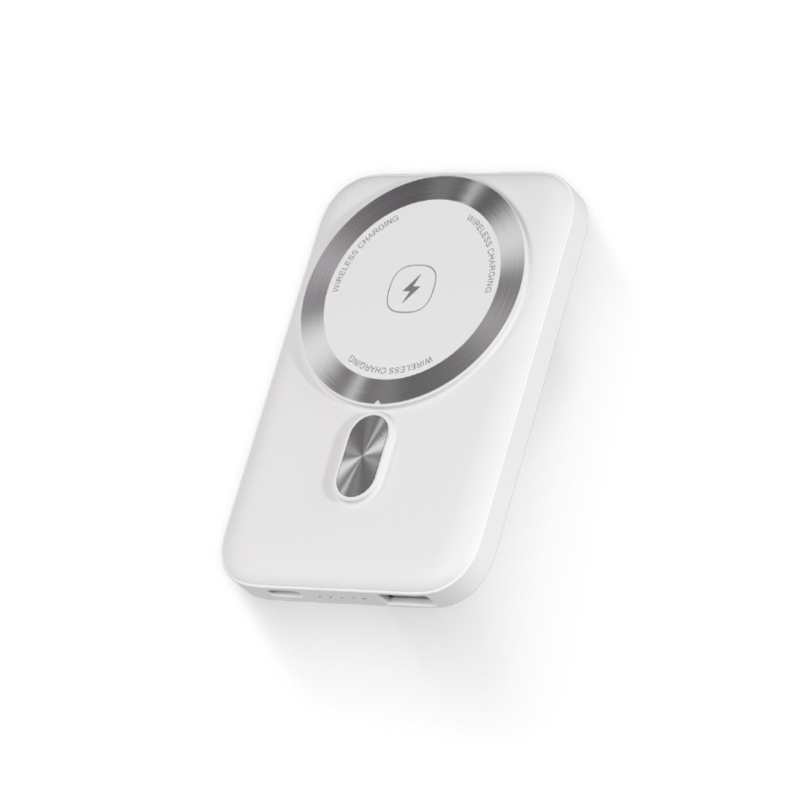 Polosmart PBS152 Magsafe 5000mAh Taşınabilir 15W Şarj Cihazı Powerbank Beyaz - 1