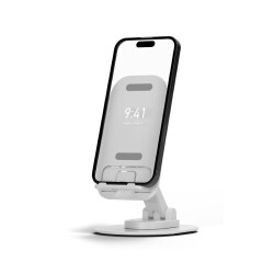 Polosmart PBS154 Telefon Tablet Standı 60° Ayarlanabilir 1000g Taşıma Kapasiteli Beyaz - Polosmart