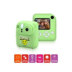 Polosmart PBS156 Dijital Kamera & Fotoğraf Makinesi Renkli Ekran 2.4 İnç Yeşil - 2