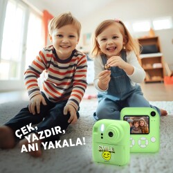 Polosmart PBS156 Dijital Kamera & Fotoğraf Makinesi Renkli Ekran 2.4 İnç Yeşil - 3