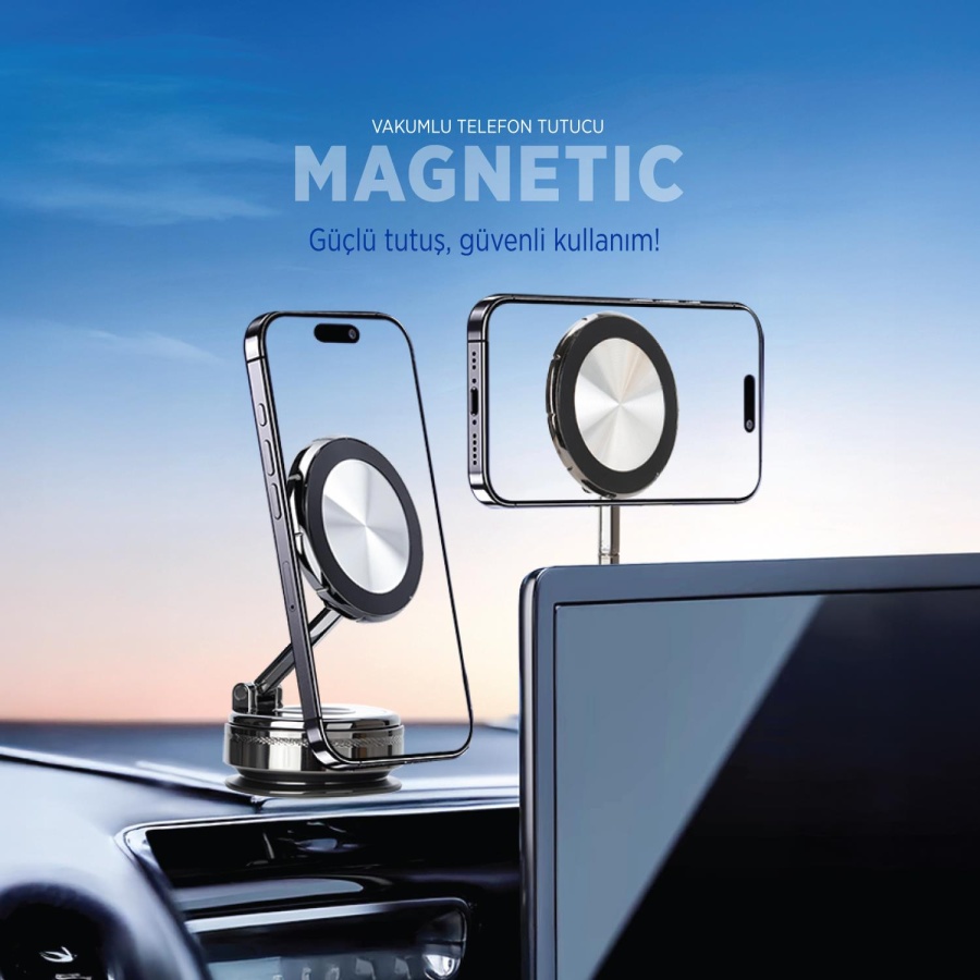 Polosmart PBS157 Vakumlu Telefon Tutucu Siyah - 4