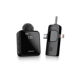 Polosmart PBS159 Kablosuz Yaka Mikrofonu Siyah - Polosmart