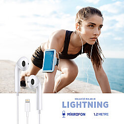 Polosmart PBS226 Lightning Girişli Kablolu Kulak içi Kulaklık - 4