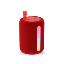 Polosmart PBS228 Işıklı Taşınabilir Kablosuz Bluetooth Speaker Hoparlör 1200 mAh Kırmızı - 1