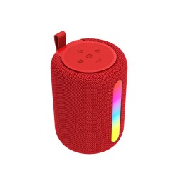 Polosmart PBS228 Işıklı Taşınabilir Kablosuz BT Speaker Hoparlör 1200 mAh Kırmızı - 2