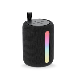 Polosmart PBS228 Işıklı Taşınabilir Kablosuz Bluetooth Speaker Hoparlör 1200 mAh Siyah - 1