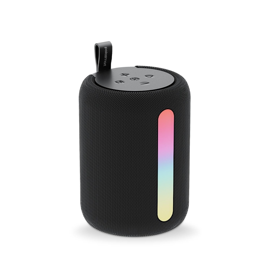 Polosmart PBS228 Işıklı Taşınabilir Kablosuz Bluetooth Speaker Hoparlör 1200 mAh Siyah - 1