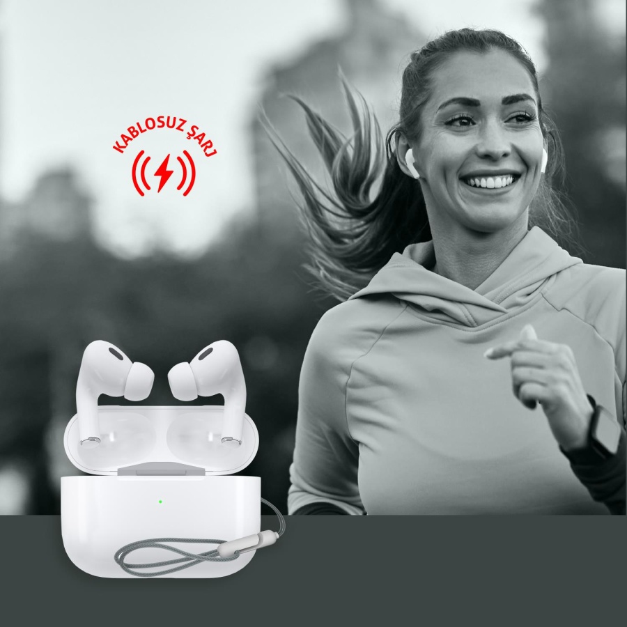 Polosmart PBS230 Bluetooth 5.3 TWS Kulaklık Wireless Şarj Dokunmatik Kontrol IOS Android Uyumlu - 4