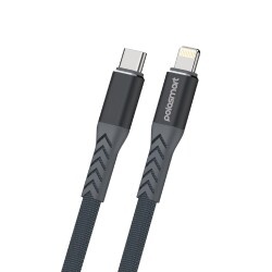 Polosmart PBS404 Type-C to Lightning Şarj ve Data Kablosu 1.2 Metre Gri - 1