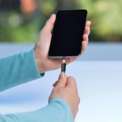 Polosmart PBS410 20W Type-C to Lightning Ultra Dayanıklı Hızlı Şarj ve Data Kablosu Gri - 2