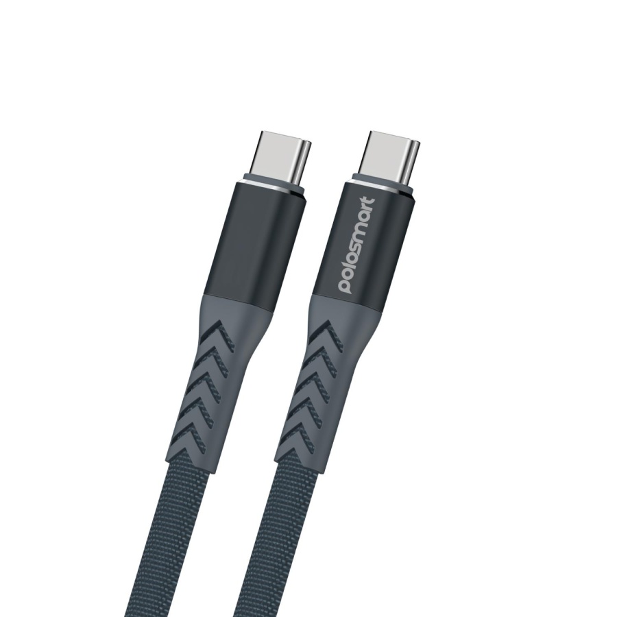 Polosmart PBS416 Type-C to Type-C 65W Şarj ve Data Kablosu 1.2 Metre Gri - 1