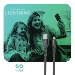 Polosmart PBS418 Lightning Şarj ve Data Kablosu Antrasit - 3