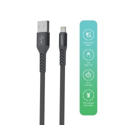 Polosmart PBS418 Lightning Şarj ve Data Kablosu Antrasit - 2