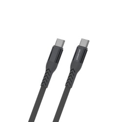 Polosmart PBS421 Hızlı 65W Type-C to Type-C Şarj ve Data Kablosu 1.2 Metre Gri - Polosmart