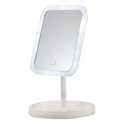 Polosmart PBS517 Şarjlı Led Işıklı Makyaj Aynası Beyaz - Polosmart