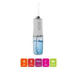 Polosmart PBS702 Şarjlı Ağız Duşu 3 Modlu 4 Yedek Başlık IPX6 Su Geçirmez Type-C Şarjlı Beyaz - 2