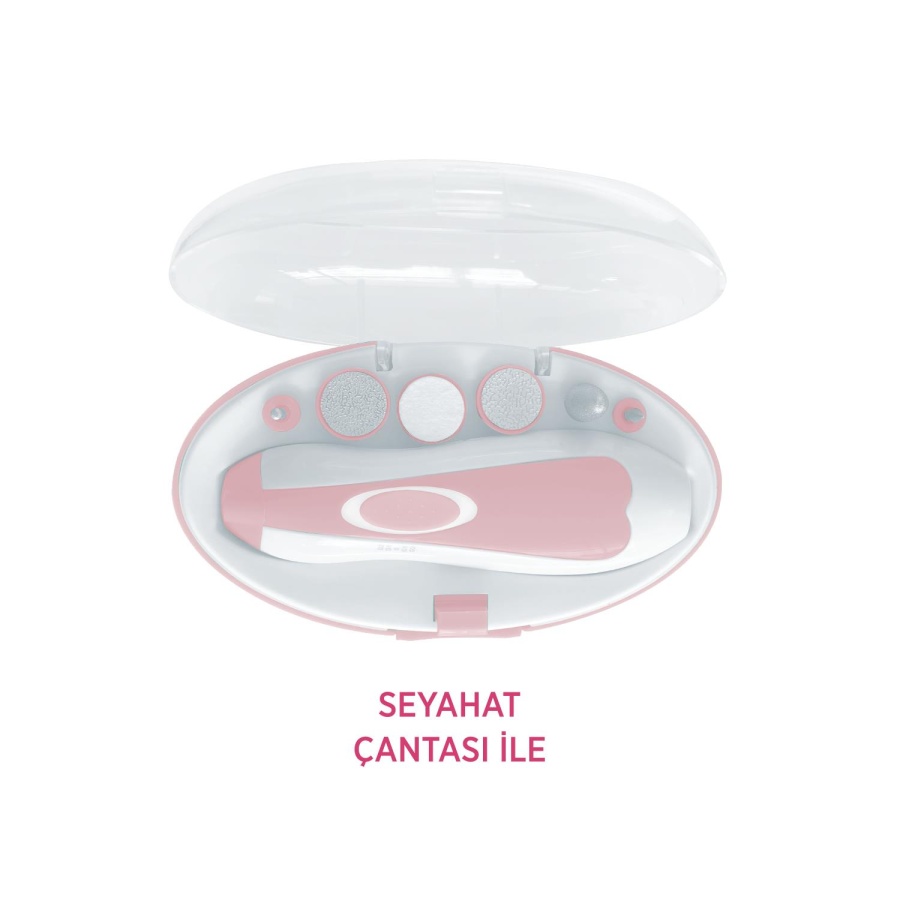Polosmart PBS801 Işıklı 6 Başlıklı Manikür Pedikür Seti Pembe - 3