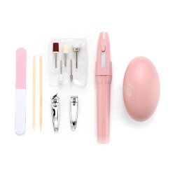 Polosmart PBS802 Pilli Manikür Pedikür Seti Pembe - 1