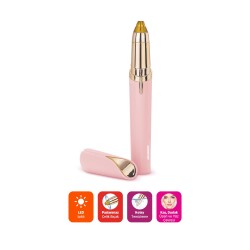 Polosmart PBS804 Pilli Led Aydınlatmalı Kaş Düzeltme Cihazı Pembe - 2