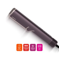 Polosmart PBS813 Dijital Ekranlı Hava Üflemeli 4 Kademeli Saç Düzleştirici Mor - 2