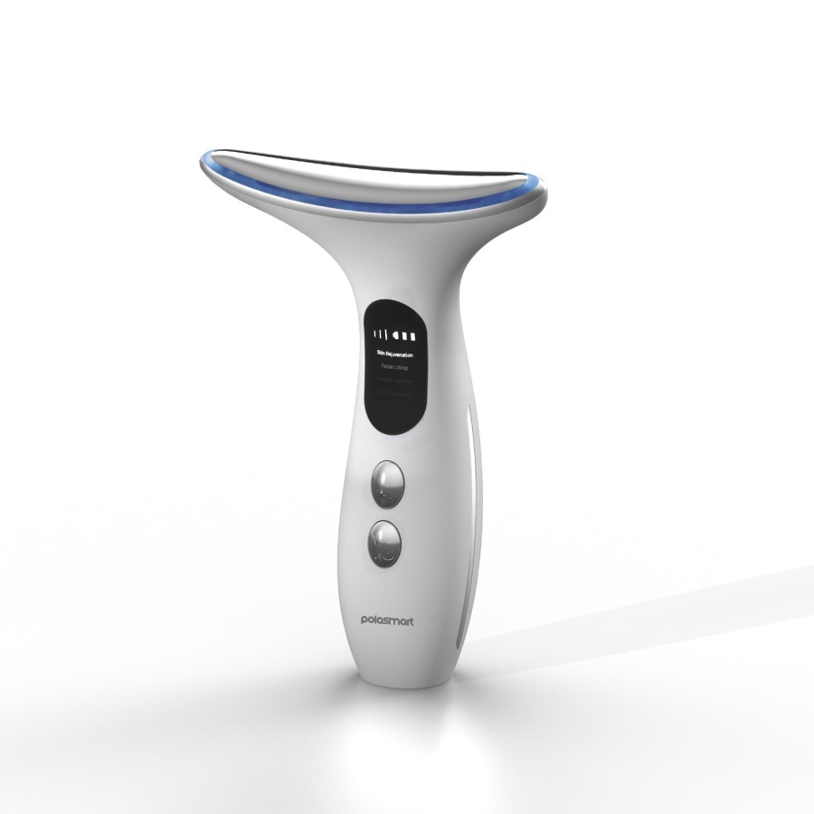 Polosmart PBS816 Şarjlı Dijital Ekranlı 3 Kademeli Yüz & Boyun Bakım Cihazı Beyaz - 1