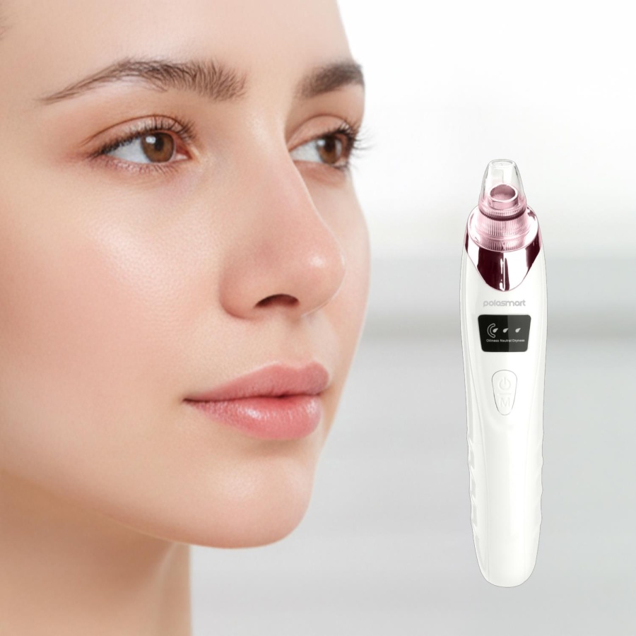 Polosmart PBS820 Şarjlı Vakumlu 5 Başlıklı Siyah Nokta Temizleme Cihazı Beyaz - 4