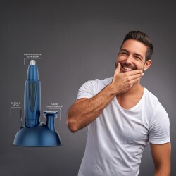 Polosmart PBS900 Pilli Kişisel Bakım Seti Navy - 4