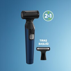 Polosmart PBS902 Pilli 2 Başlıklı Vücut Bakım Seti Navy - 4