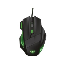 Polosmart PGM07 RGB Led Aydınlatmalı 2400 DPI Kablolu Oyuncu Gaming Mouse Yeşil - 1