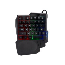 Polosmart PGM19 Kablolu Mini Gaming Klavye Siyah - 1