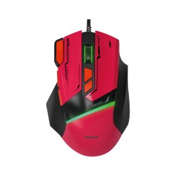 Polosmart PGM30 Kablolu RGB Led Aydınlatmalı 7200 DPI Gaming Oyuncu Mouse Kırmızı - Polosmart